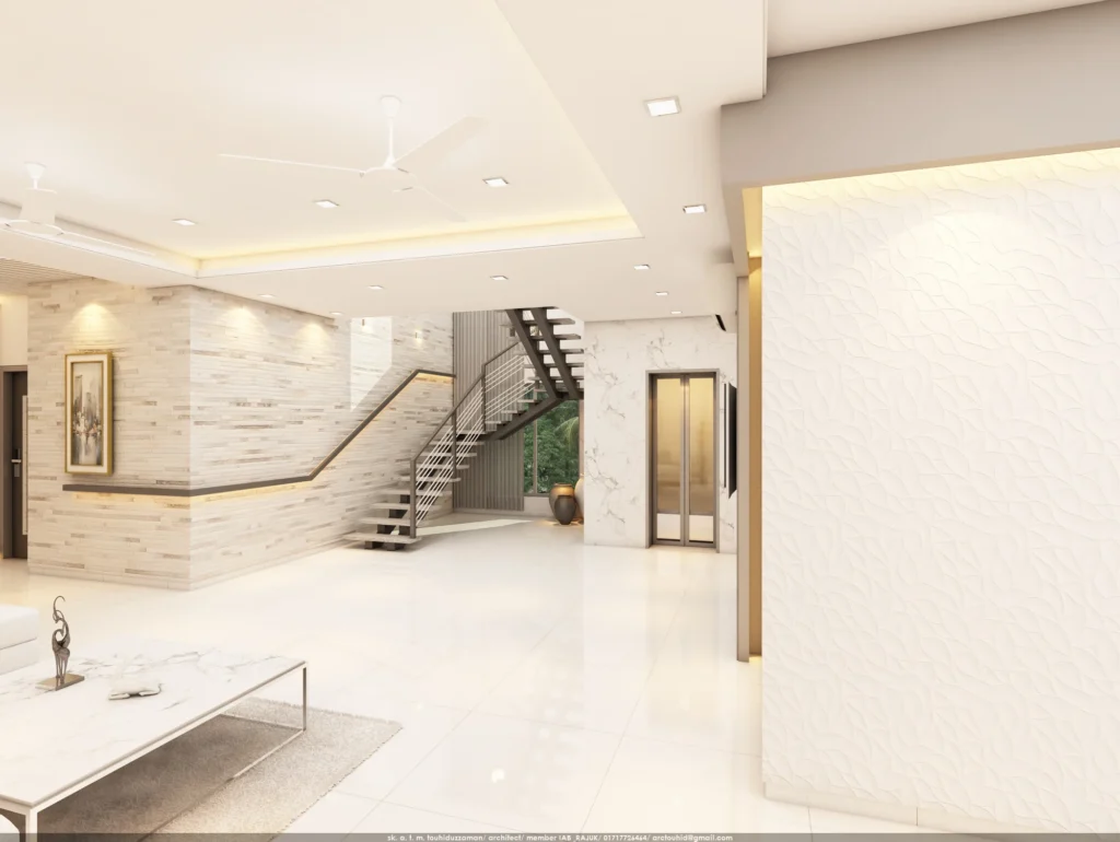 Residential interior design service in Dhaka with custom furniture and elegant finishes